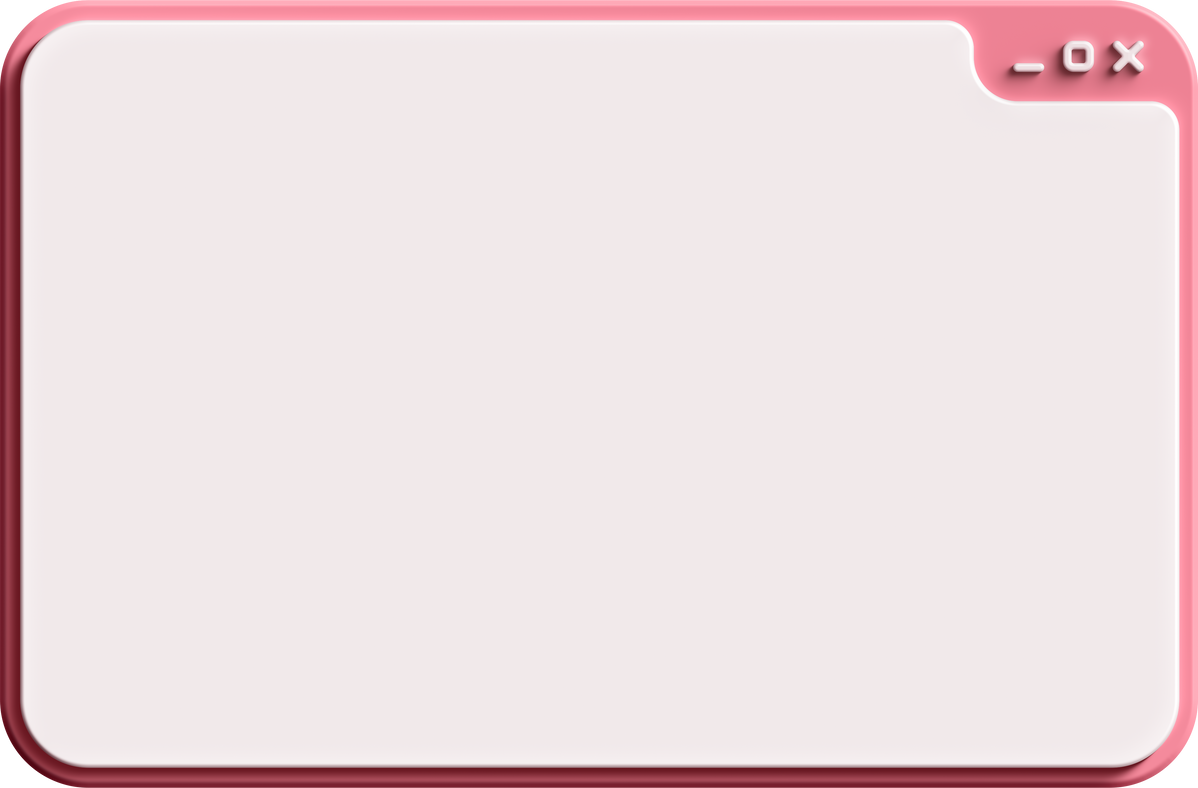 Pink 3D Dialog Box